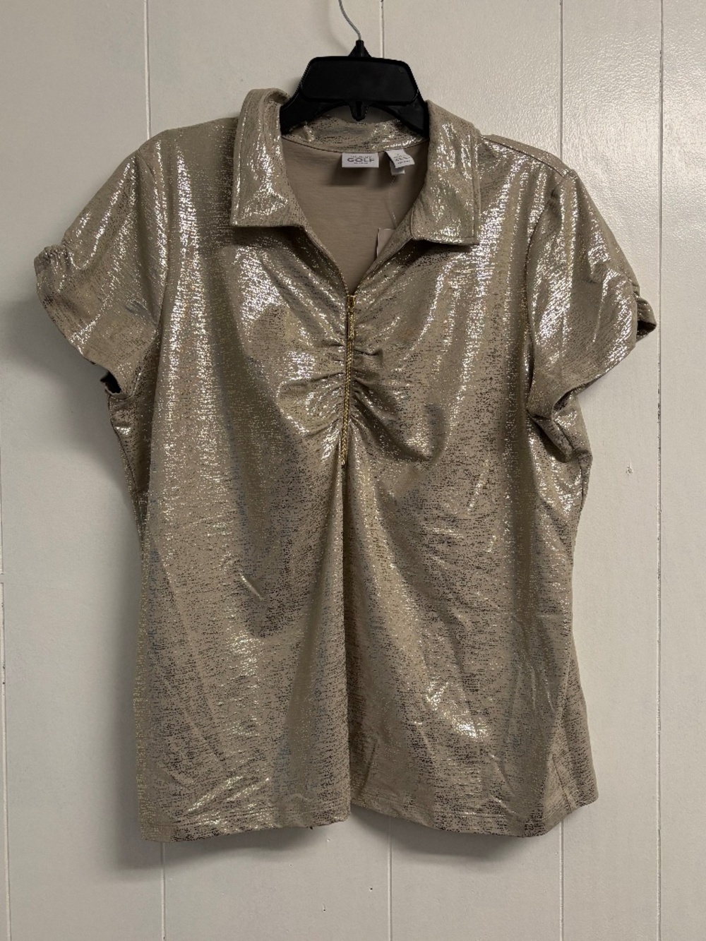 Zenergy Golf by Chico's Gold Top NWT